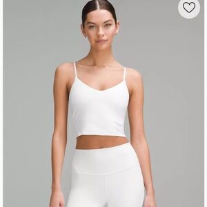 lululemon Align Cropped Cami Tank Top | size 6 | white |excellent used condition